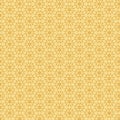 Simple abstract floral geometric mosaic pattern Light yellow, olive, mustard, brown flower motifs Royalty Free Stock Photo