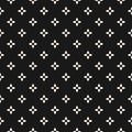 Simple abstract floral seamless pattern in Gothic style. Black and white vector Royalty Free Stock Photo