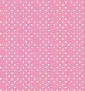 Simple abstract geometric polka dot pattern Small white circles on a pink background Royalty Free Stock Photo