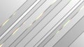 Simple abstract light gray background with golden lines loop