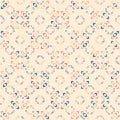 Simple abstract vector geometric seamless pattern with small colorful shapes Royalty Free Stock Photo