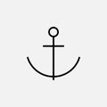 Anchor, port icon design concept