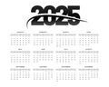simple 2025 annual calendar template schedule event or task