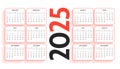 simple 2025 annual calendar template schedule event or task