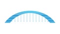 Simple Arched Bridge Icon - Connection, Infrastructure, and Crossing, vector design Generative AI Royalty Free Stock Photo