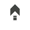 Simple architectural construction, house abstract symbol