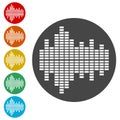 Simple Audio wave icon