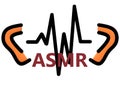 A simple Autonomous sensory meridian response ASMR illustration of sound waves connection between a pair of left right human ear