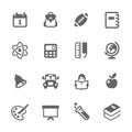 Simple Back to School Icons