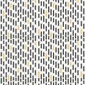 Simple background dotted wide vertical lines in black and orange. Seamless vector background for design of textiles, dishes Royalty Free Stock Photo