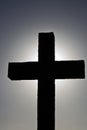 Simple backlit cross Royalty Free Stock Photo