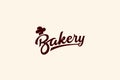 simple bakery logo with a combinasi of bakery lettering and chef hat for any business