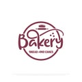 Simple Bakery logo design illustration , best for bread and cakes shop, food beverages store logo template