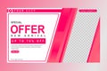 Sale banner template for promotion