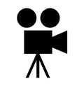 Simple basic minimal film projector icon