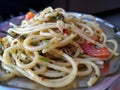 Simple basic pasta aglio alio