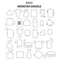 Basic How Drawing Monster Doodle Arts