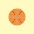 Simple basketball icon