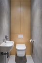 Simple bathroom with toilet Royalty Free Stock Photo