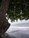 Simple beach in a small village