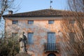 Simple and beautiful house, which is located next to the church of Pernumia in the province of Padua in Veneto (Italy)