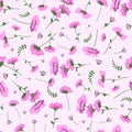 Simple and beauty varicoloured flower seamless pattern. Vector illustration for textile, pattern fills, paper wrapping