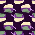 Simple bell pepper seamless pattern. Bulgarian pepper wallpaper