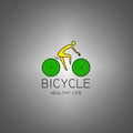 Simple bicycle line seamless pattern