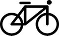 Simple Bicycle Vektor Icon or Logo