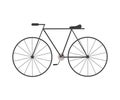 Simple bike icon on a white background