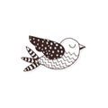 Simple bird design. Vector illustration decorative design