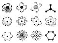 Atomic icons Royalty Free Stock Photo