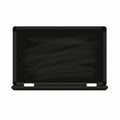 A simple black chalkboard with a wall-mounted design Royalty Free Stock Photo