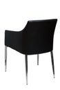 Simple black armchair