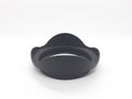 Simple Black Lens Hood For DSLR Camera On White Isolation Background 02 Royalty Free Stock Photo