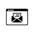 Folder email icon vector image