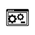 Folder setting icon vector image