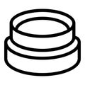 Minimalist line art database icon Royalty Free Stock Photo