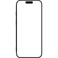 Outline of a modern smartphone isolated on transparent background Royalty Free Stock Photo