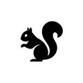 Squirrel Silhouette Vector Illustration Royalty Free Stock Photo