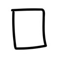 Simple black vector icon with a theme square stop button Royalty Free Stock Photo