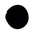 Simple black vector icon with a theme stop button Royalty Free Stock Photo