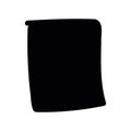 Simple black vector icon with a theme stop button Royalty Free Stock Photo