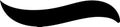 Simple black wavy ribbon banner drawing is creating empty space for text or design elements in a minimalist graphic