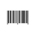 Simple black and white barcode on a clean white background Royalty Free Stock Photo