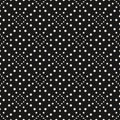 Simple black and white dotted seamless pattern. Vector geometric minimal texture Royalty Free Stock Photo