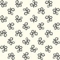 Simple black and white gooseberry pattern