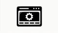 Web Development Settings Icon Illustration Royalty Free Stock Photo