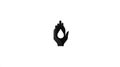 Hand Holding Water Drop Icon - Symbol of Purity, Life, Conservation, Hope Royalty Free Stock Photo