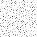 Simple black and white sesame seeds seamless pattern, vector